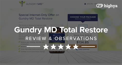 Gundry MD Total Restore Review .